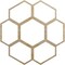 Ekena Millwork Florin Wood Fretwork Pierced Ceiling Medallion, Hickory, 40"OD x 17 1/8"ID x 1/4"T CMWP40X40X0250FOHI - alternate 1